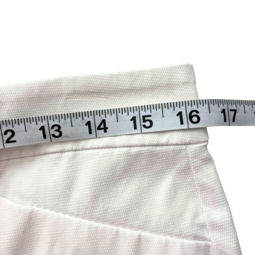 Lord & Taylor Kelly Ankle White Stretch Pants Sz 10 Slim Straight Cotton Blend - Picture 8 of 11